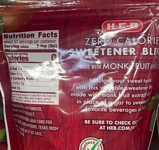 Miniatura 3 de Monk Fruit Sweetner blend extract Zero calorie sweetner blend. 3 boxes with DMC spoon included. 40 packets per box.