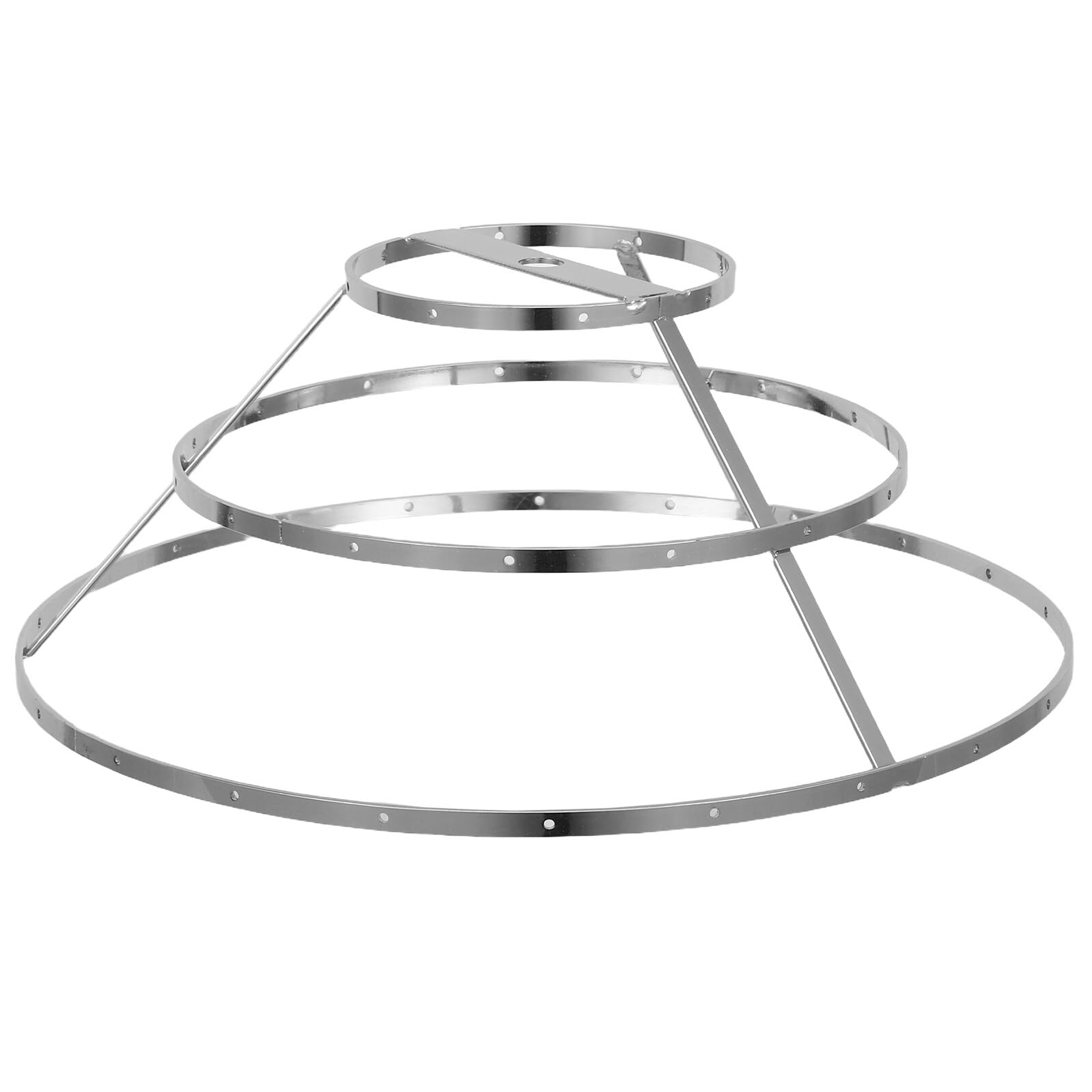 Cadre de luminaire en fer argenté Levemolo pour suspension en cristal de chambre