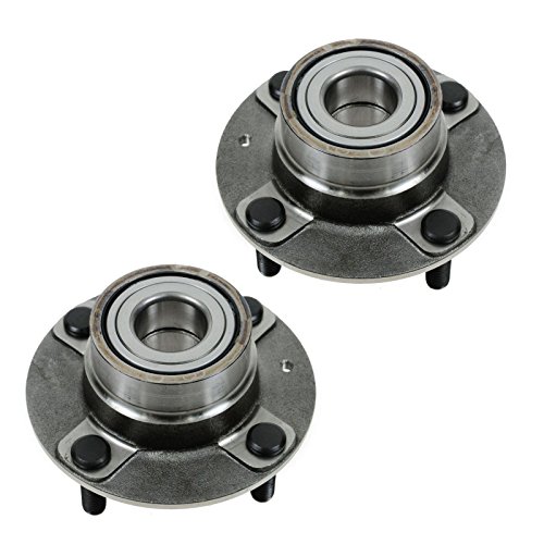 Image of TRQ Rear Wheel Bearing and Hub Assembly Set 2 Piece Compatible with 2001-2006 Hyundai Elantra 2005-2009 Kia Spectra Spectra5 Without ABS Models