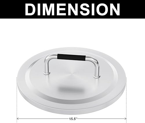 Miniatura 2 de Tapa para fogata para estufa individual Ranger de 15 pulgadas, cubierta de hoguera portátil con asa para tapa de estufa individual, accesorios de
