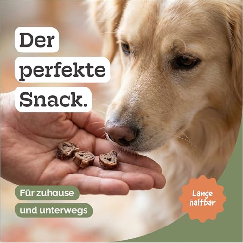 Hühnerherzen Gefriergetrocknet für Hund & Katze, 100% Naturbelassen, Premium Snack & Barf Ergänzung, Ohne Konservierungsstoffe (50g)