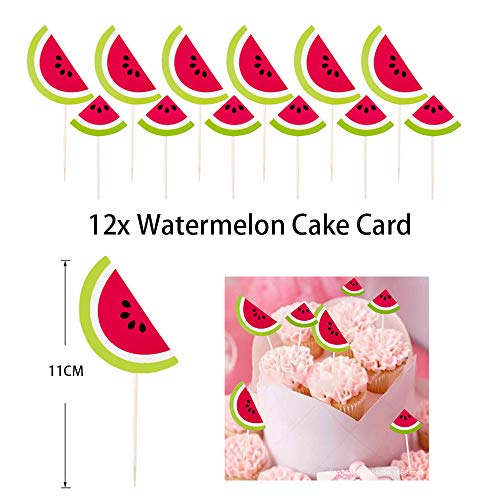 Watermelon Party Decorations Balloon Garland & Arch Kit 105 Balloons Watermelon Birthday Party Supplies, For Kids Fruit Party Favors Balloons Fruit Cake Topper Watermelons Latex Balloons With Tattoo #TOP7