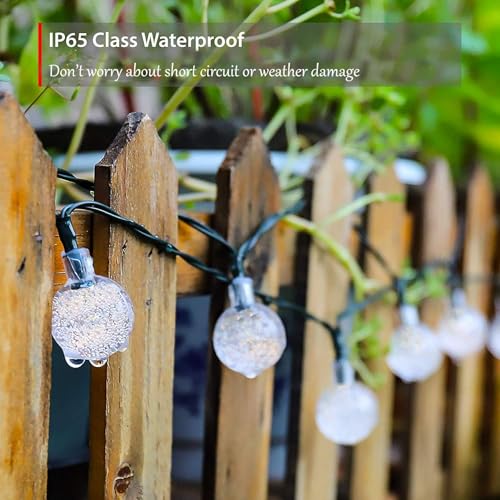 Lezonic Solar Fairy Lights Outdoor Waterproof, 50LED Solar Garden Lights, 8 Mode 7M/23Ft Indoor/Outdoor String Lights for Garden Patio Yard Home Christmas Parties Wedding(Multi-Coloured) - Image 6