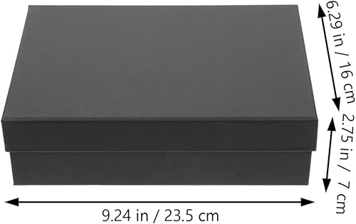 Miniatura 2 de 2 cajas de papel kraft con tapa, cajas de papel rectangulares para cumpleaños, boda, Año Nuevo, San Valentín, Pascua, fiesta, cajas de recuerdo