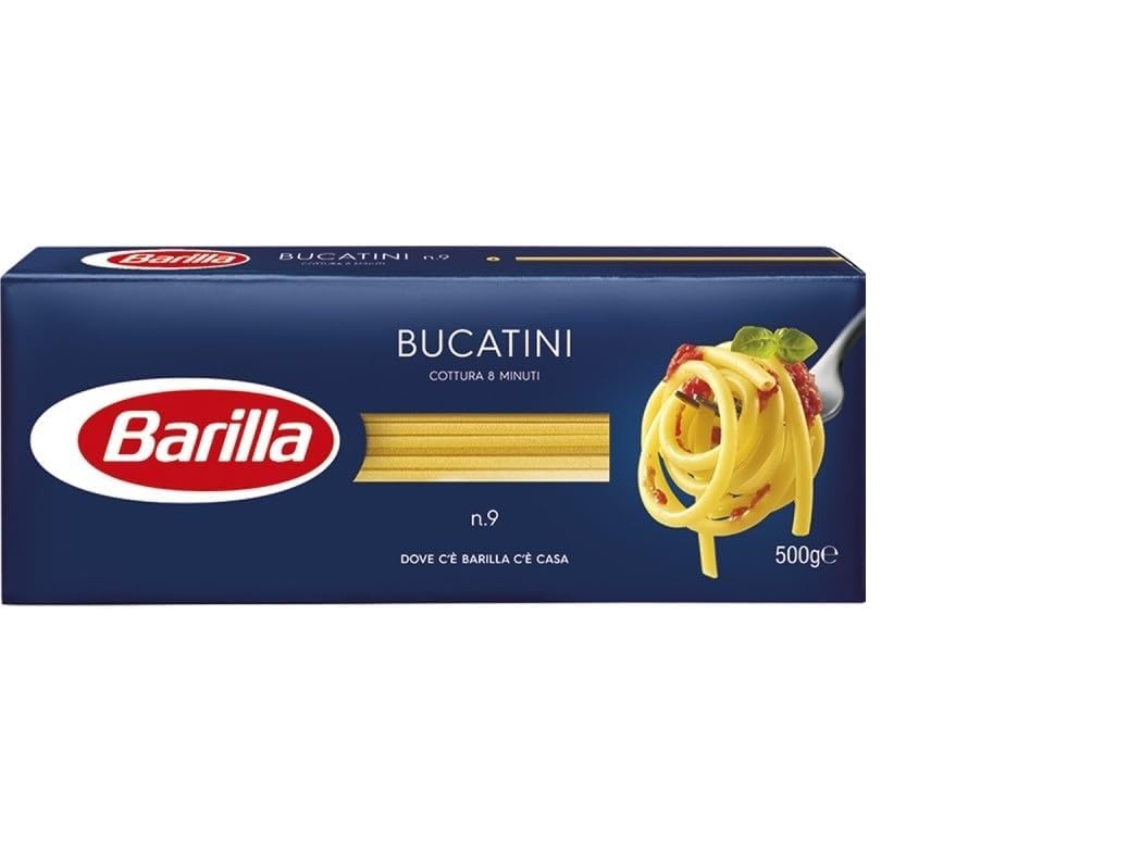 Barilla Bucatini Nr. 9 Pasta 500g + Italian Gourmet Polpa 400g