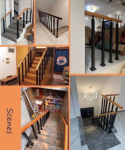Pince de poteau de garde-corps extérieur en acier robuste pour balcon