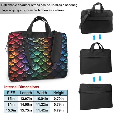 Bolso Tote para Laptop Dragon Scale unisex 14 pulgadas miniatura 2