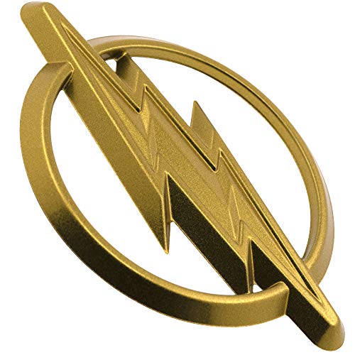Image of Fan Emblems The Flash 3D Car Badge (Classic Logo - Gold Chrome)