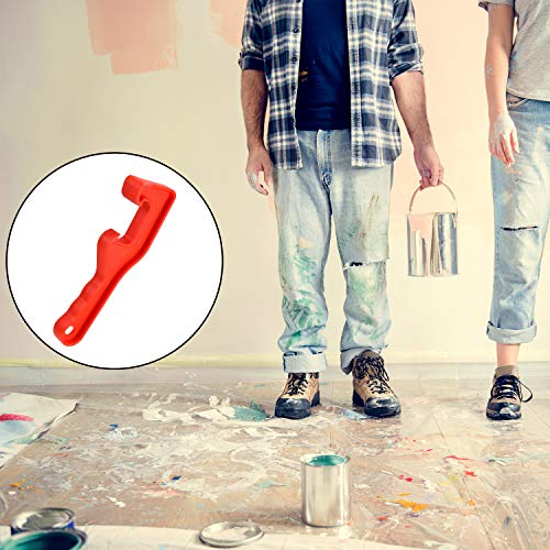 3 Pieces 5 Gallon Plastic Bucket Lid Opener Paint Can Lid Opener For Home Office Opening Tools (Red) #TOP4