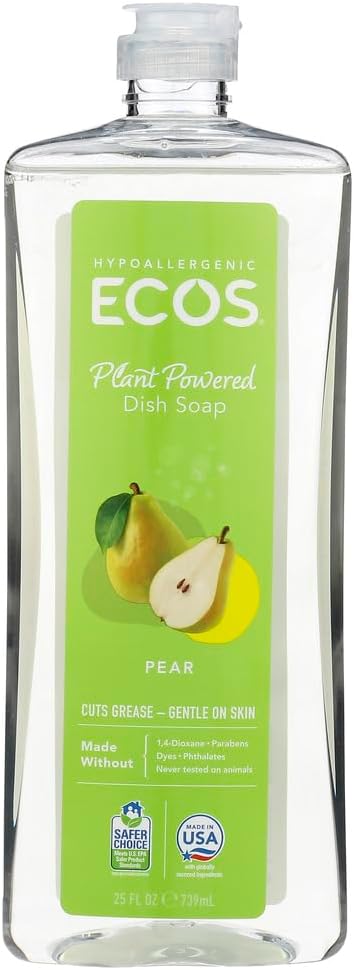 ECOS Dishwashing Liquid - Pear - 25 oz