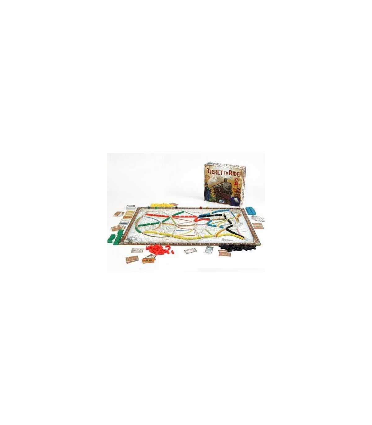 Asmodee - Ticket to Ride - Gioco da Tavolo di Avventure Ferroviarie in Nord America per Famiglie - Completa con Mappa, Vagoni, Biglietti e Regolamento - 2-5 Giocatori, 8+ Anni, Edizione in Italiano