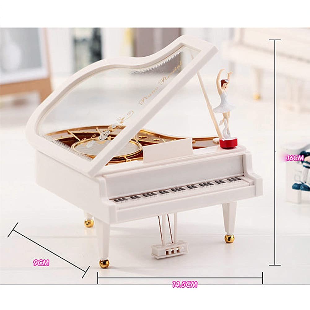 Nuevo Modelo de Piano clásico romántico Caja de música Bailarina de Baile manivela Cajas Musicales cumpleaños Boda Regalo de Amor decoración del hogar
