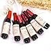 SOVONCARE MANZIMIAO 6 Colors Matte Liquid Lipstick, Wine Lip Tint Waterproof Natural Long Lasting Lip Gloss Mini Make Up Lip Sticks Wine Bottle