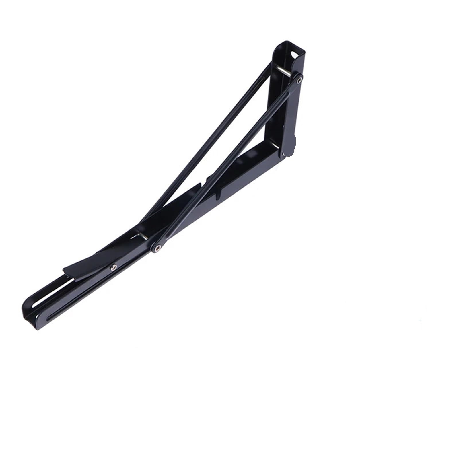 Linypa66 Size 6 Folding Shelf Brackets Multiple Sizes Triangle Folding Angle Bracket Heavy Support Adjustable Wall Shelves Mounted Table Home Hardware(Size 6)