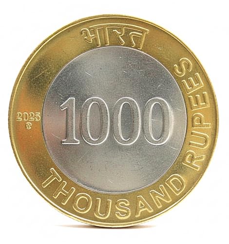 Image of 1000 Rupees 2025 Twin Elephants, India Fantasy Rare Bi-Metallic Coin