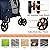 VIAGDO Double Pet Stroller for Small Medium Dogs & Cats, Detachable 4 Wheels Cats Stroller Double Dog Stroller with 2 Portable Travel Carrier/One-Hand Folding/Suspension System