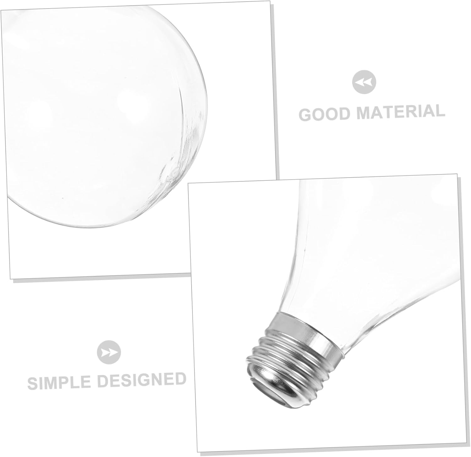 Mobestech 12pcs Oversized Light Bulb Candy Jar Decorative Fillable Bulb Bottle for Home Decor Party Favors String Lights Holder