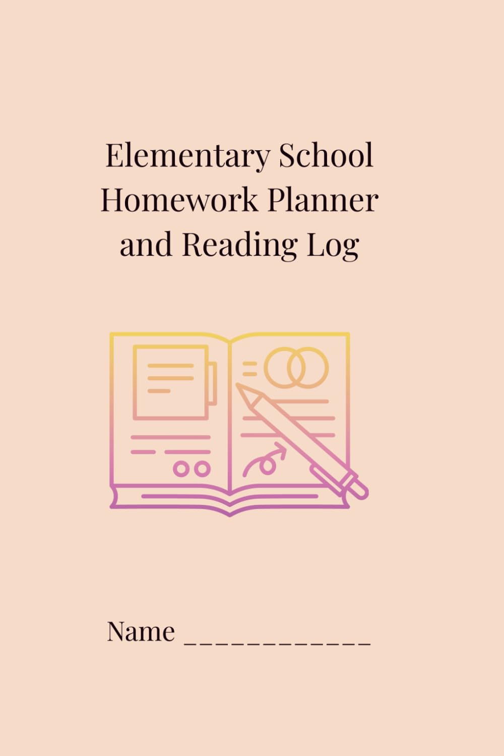 Elementary School Homework Planner and Reading Log