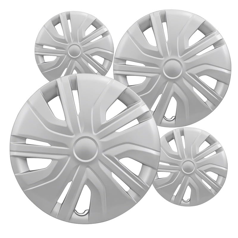 Amazon.com: Fuel Rider 14 inch Silver ABS Hubcap Wheel Covers