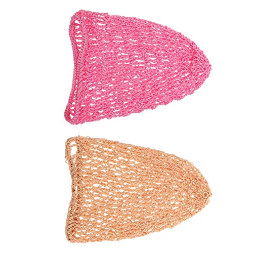 VICASKY 2piezas Gorro De Dormir De Malla Para Mujer De Ganchillo Cabello Cubierta De Cuidado Del Cabello Para Niña