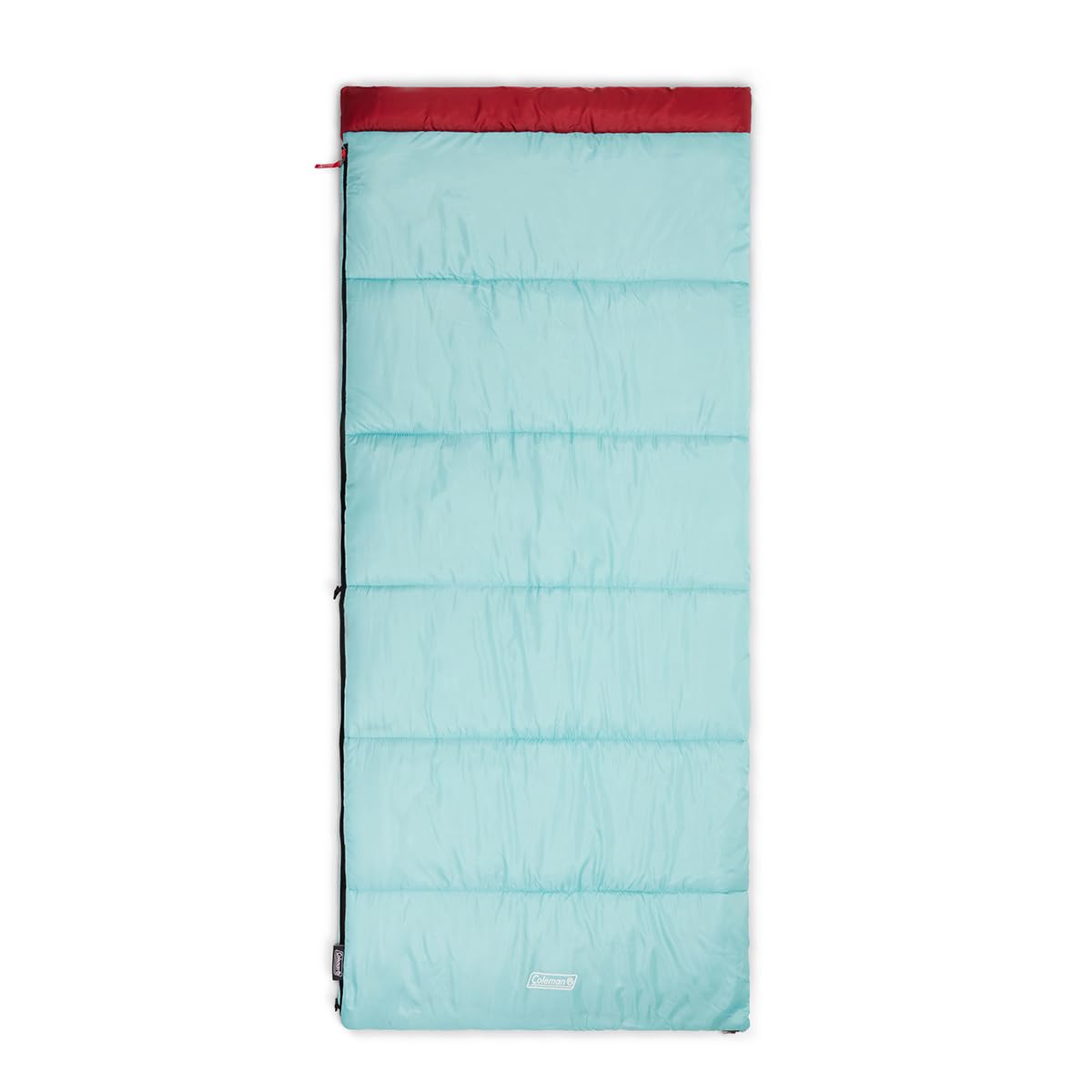 Coleman Flatlands 30°F/35°F/40°F/45°F/50°F Sleeping Bag with Big & Tall & Double Bag Options, Made from 100% Recycled Material, Cool Weather Sleeping Bag Great for Camping, Backpacking, Sleepovers