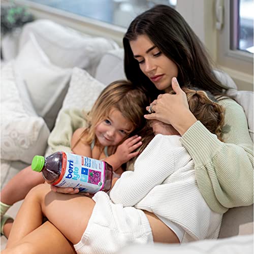 Berri Lyte Advanced Plant Based Organic Electrolyte Solution – Pediatric Rehydration Drink – Low Sugar Grape Flavor - Real Elderberry, 1 L, 6 Ct #TOP3