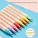 Liquid Chalk Pen Marker 8 Bright Colors 6mm Reversible Round and Chisel Erasable Water-Based Chalkboards Marker Pens Non Toxic Quick Drying for Blackboard Glass Windows Mirrors Office Home