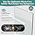 36 Corner Shower Door,36" W x 72" H Neo-Angle Corner Shower Enclosure,Frameless Pivot Shower Doors with 1/4” (6MM) SGCC Tempered Glass for Walk-in Shower,Matte Black