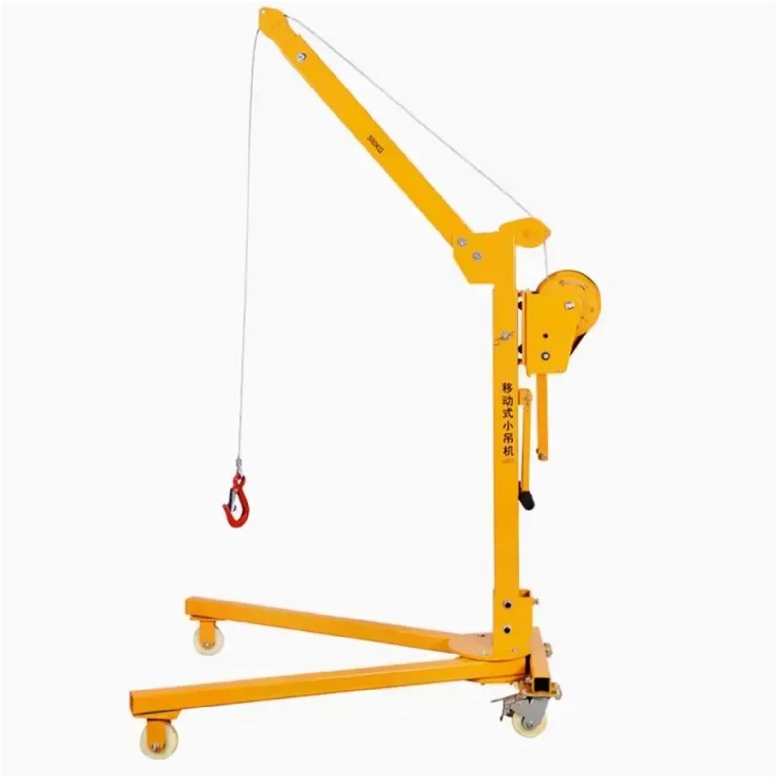 Tragbarer Mini-C mit Handkurbel und elektrischem Hebezeug, 300 kg, kleine Hebebühne für Zuhause und Worhop