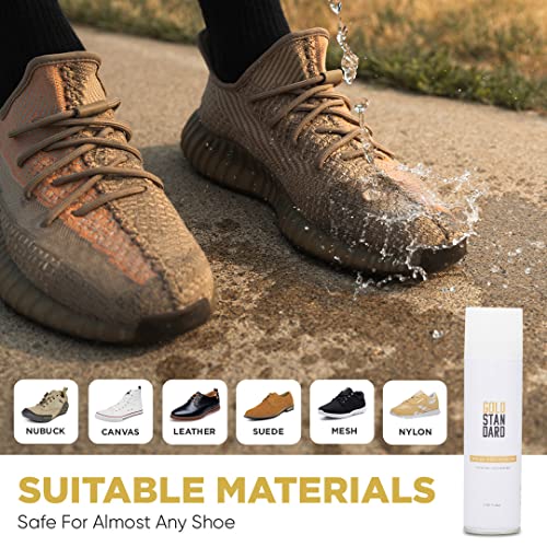 Gold Standard Shoe Cleaner Kit Limited Edition - Vault Gift Box Set Comes With Shoe Protector Spray, Sneaker Cleaning Solution & Brush, Sneaker Wipes, Microfiber Towel - Sneakerhead Supplies #TOP4