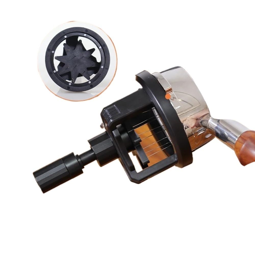 Agitador café magnético compatible 51/53/58 mm | Diseño de succión magnética, agitación giratoria, antideslizante, rompe grumos de polvo.(53mm)
