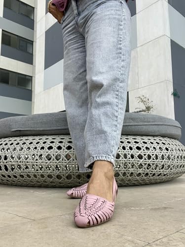 Image of Macarena Collection Womens Shoes Leather Sandals for Women | Huarache Handmade Mexican Sandals | Comfortable & Stylish Womens Sandals 2167