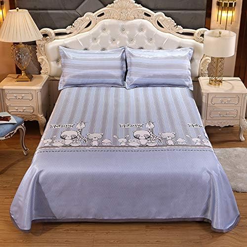 Y&C Cooling Mattresses 3D Printing Foldable Folding Summer Ice Silk Cover Cooling Mat with Pillowcases Set