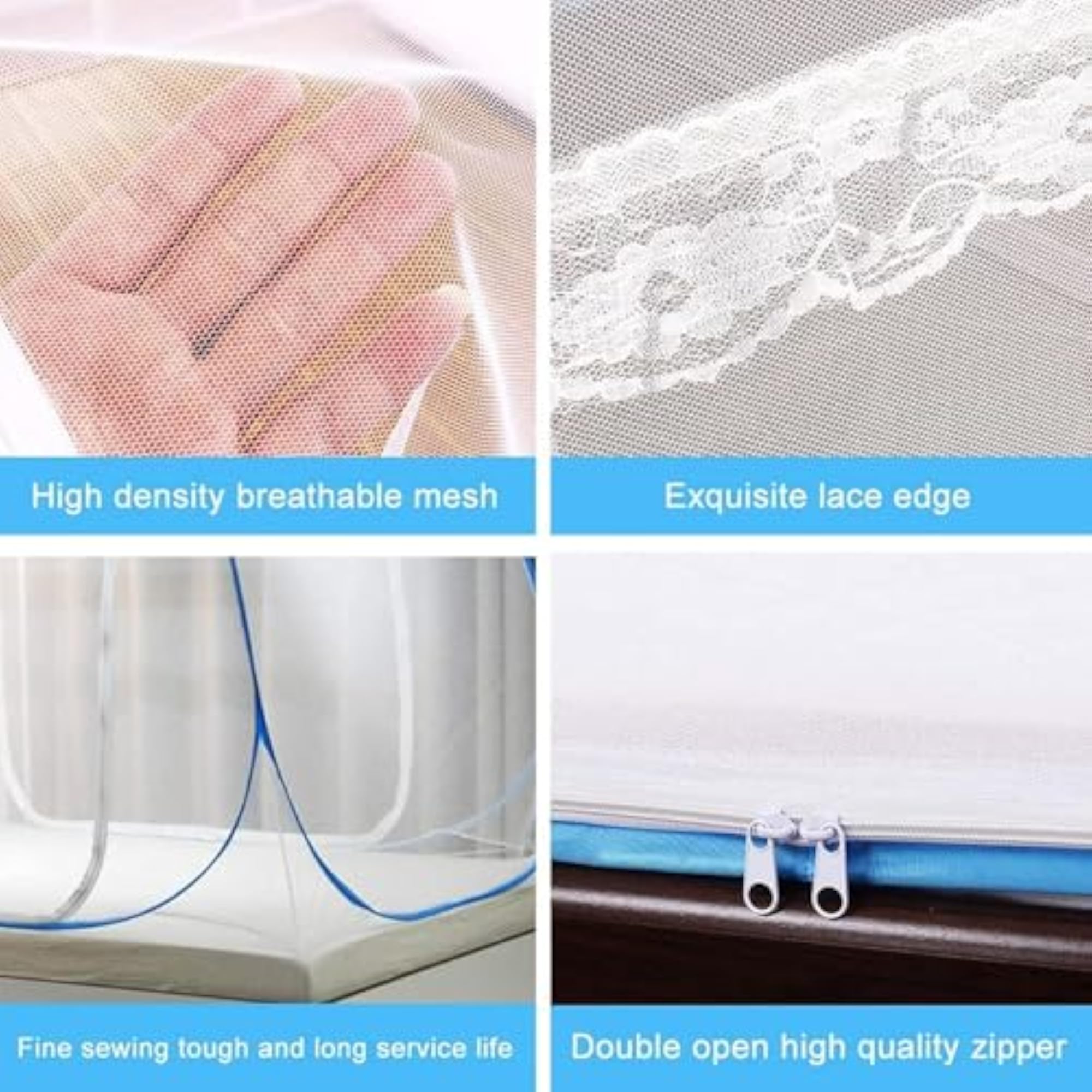 Superior Polyester Foldable Mosquito Net Tent, 100 Cm Long