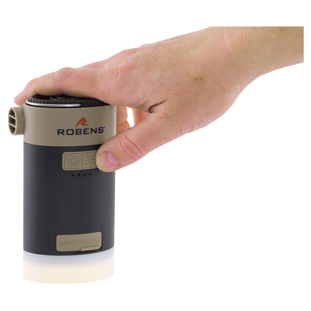 Robens CORNIVAL 3-in-1 Luftpumpe, Lampe, USB-C-Akku, für Erwachsene, Unisex, mehrfarbig, Einheitsgröße