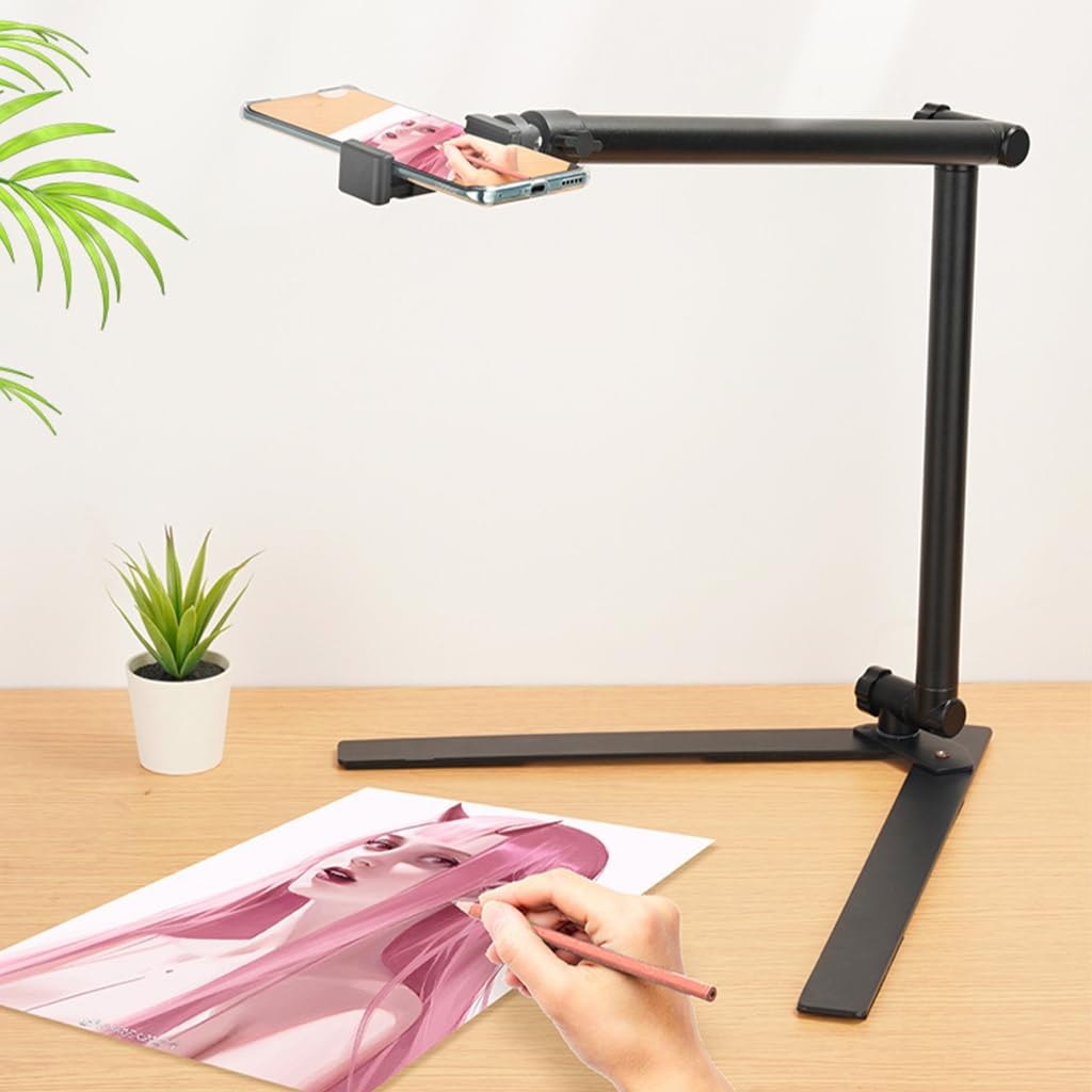 Soporte plegable de escritorio para estudio fotográfico para un almacenamiento fácil y cómodo