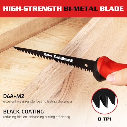 image for Goldblatt Drywall Saw - 6-inch Jab Saw, Keyhole Saw with Soft Grip Han