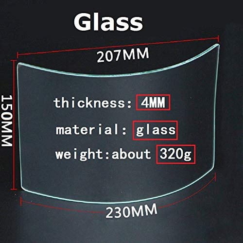 CKLT Sandblasting Hood Replacement Lens Glass 2 pieces - Thumbnail 2