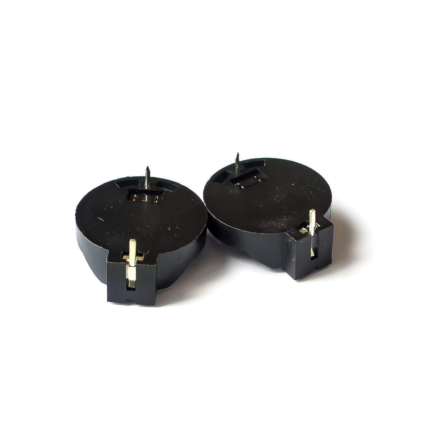 10pcs DIP CR2032 2032 Battery Button Cell Coin Holder Socket Case Black,ICS&