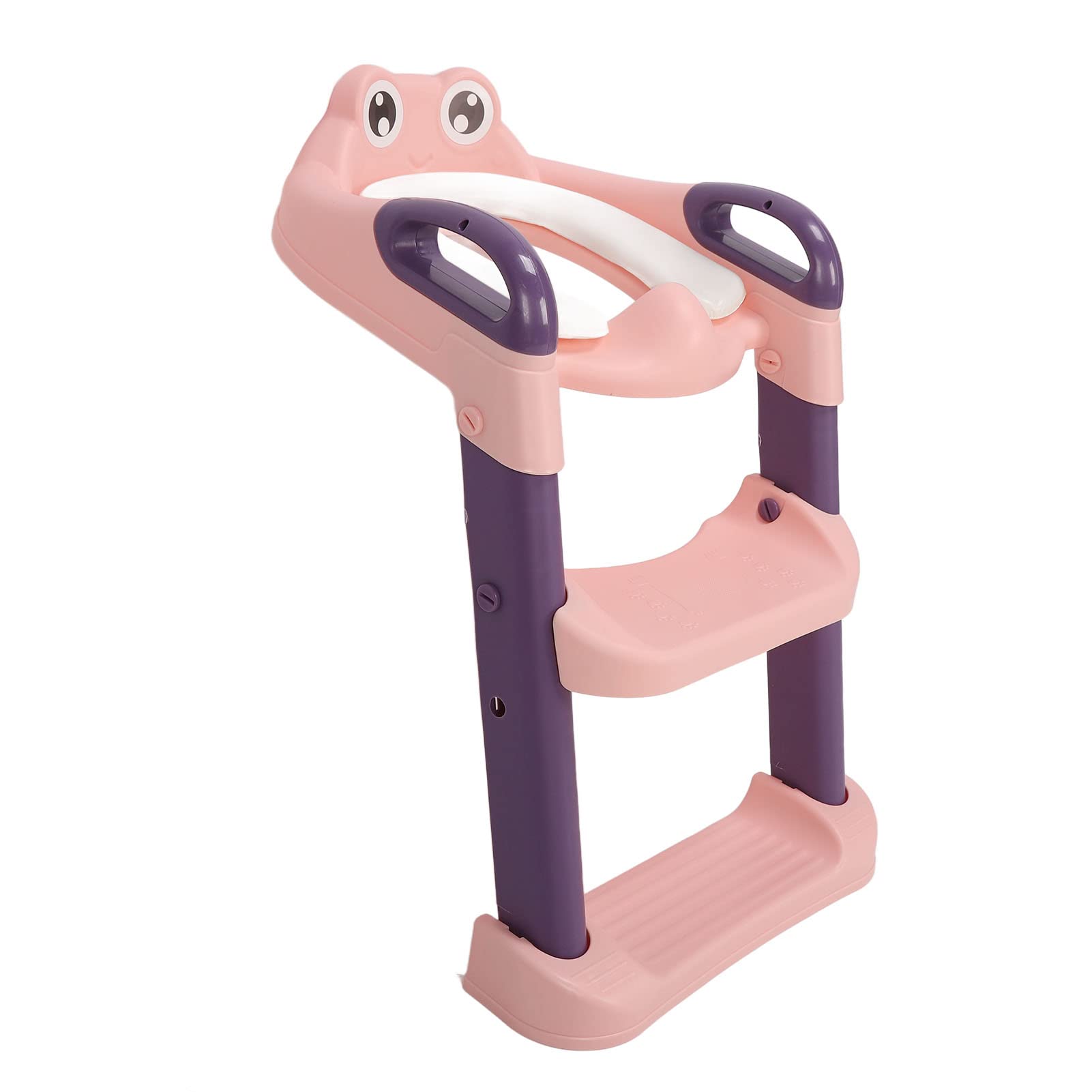 Asiento de Entrenamiento para Ir Al Baño para Niños, PVC Plegable que Evita Resbalones Asiento de Entrenamiento para Ir Al Baño para Niños con Escalera y Taburete Entrenamiento