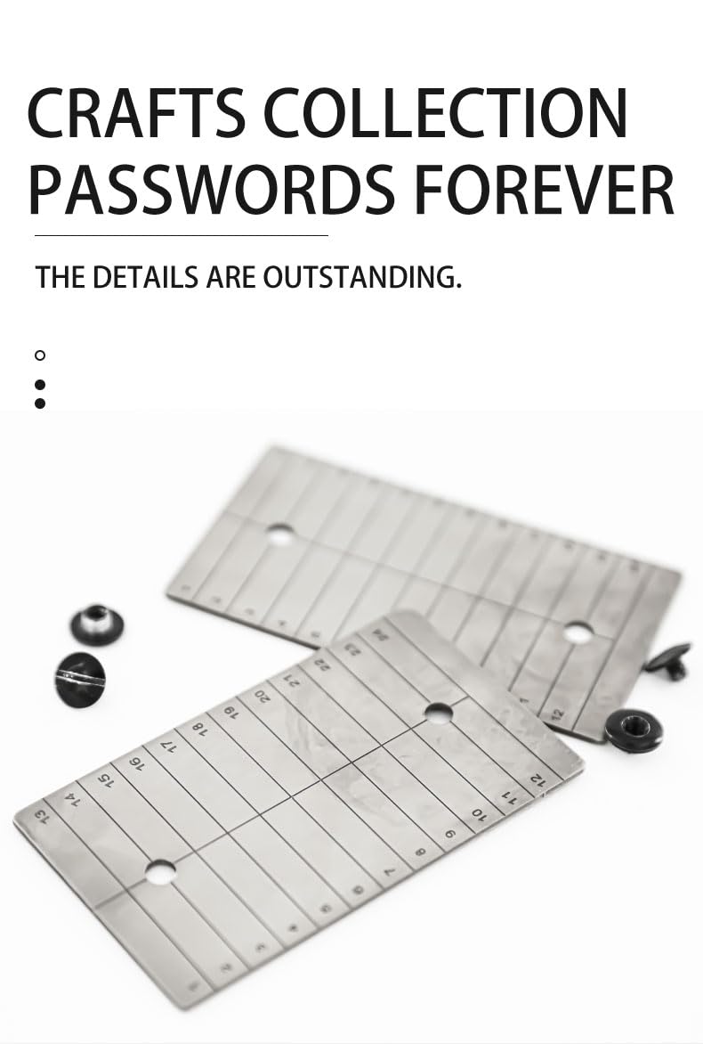 Titanium Seed Plates for Crypto Wallet Backup 24-Word Recovery Phrase  Storage(2-Pack) Fireproof, Corrosion-Resistant, Ultra-Durable Metal Backup  Solution Anodized Black (Silver) - Amazon.com