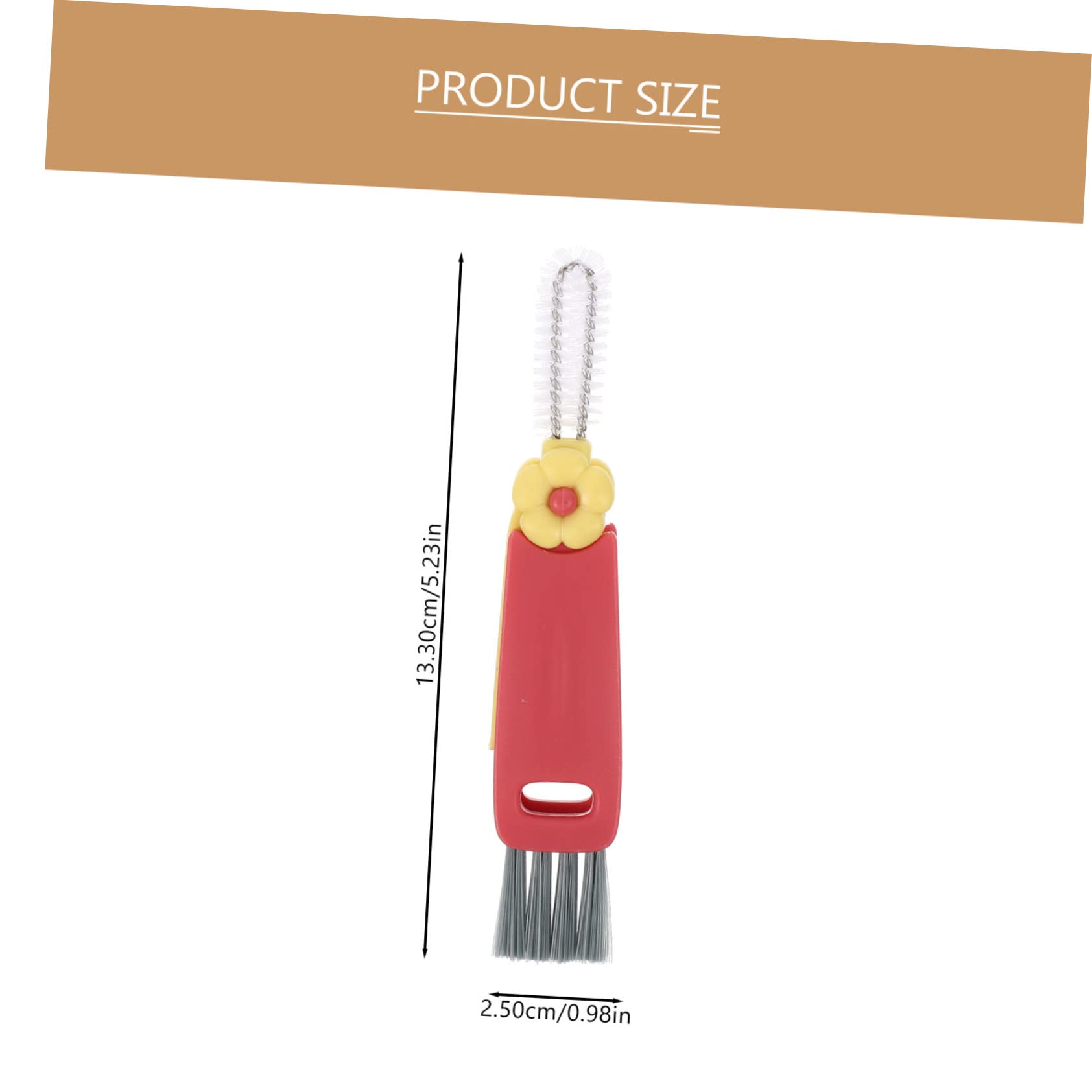 Healeved Pack Cup Lid Brush Bottle Cleaning Brush for Household Safe Portable Dishwasher Safe