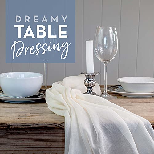 Image of American Cotton Ultra-Fine Cheesecloth for Straining - 6 x 6.5 ft Length - Reusable Filter Cooking Cloth - Table Dressing