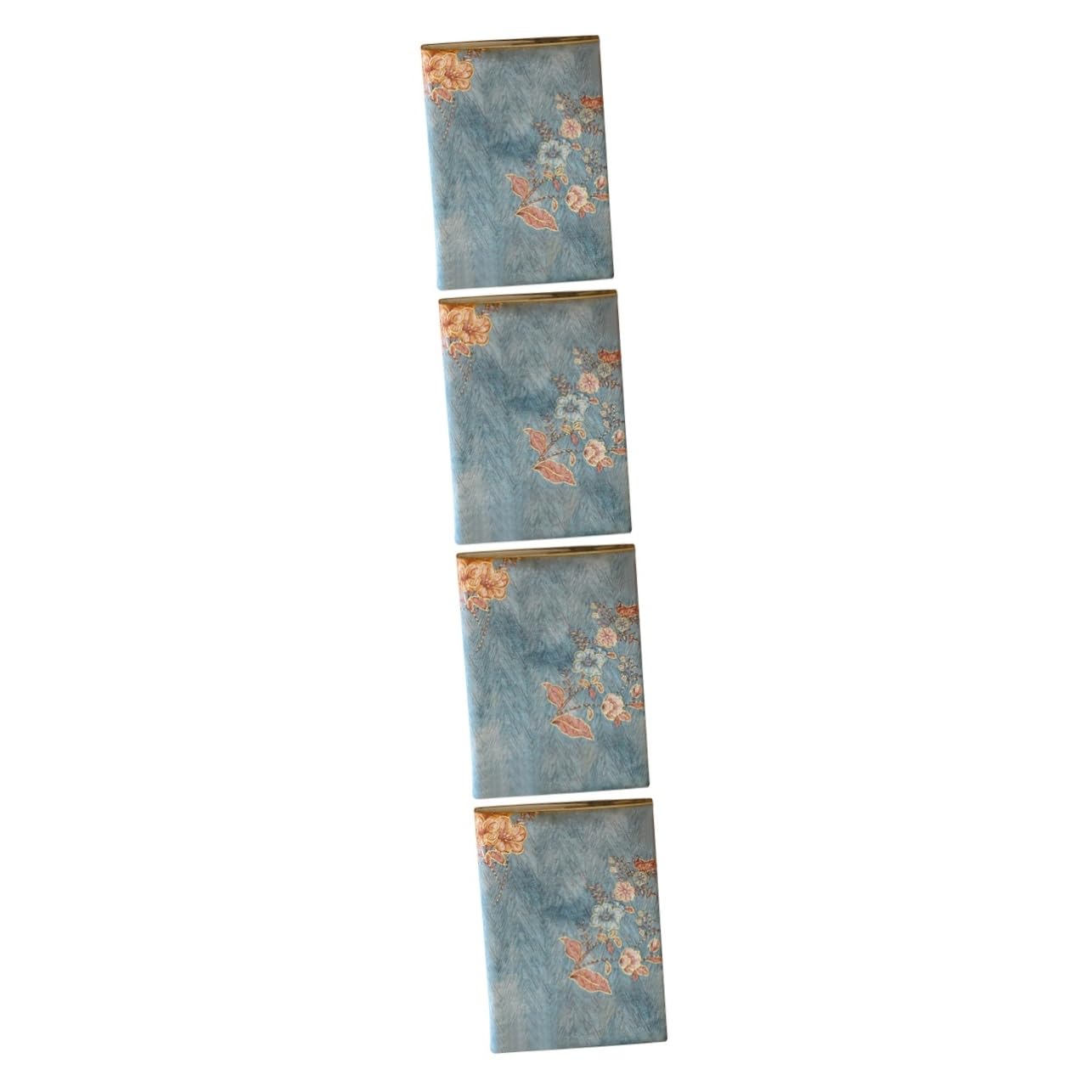 SHINEOFI 4pezzi Copertina Decorativa Per Libri Lavabile Protezione Per Libri Scolastici e Personali Design Vintage Per Uso Quotidiano Manutenzione Facile e Stile Elegante