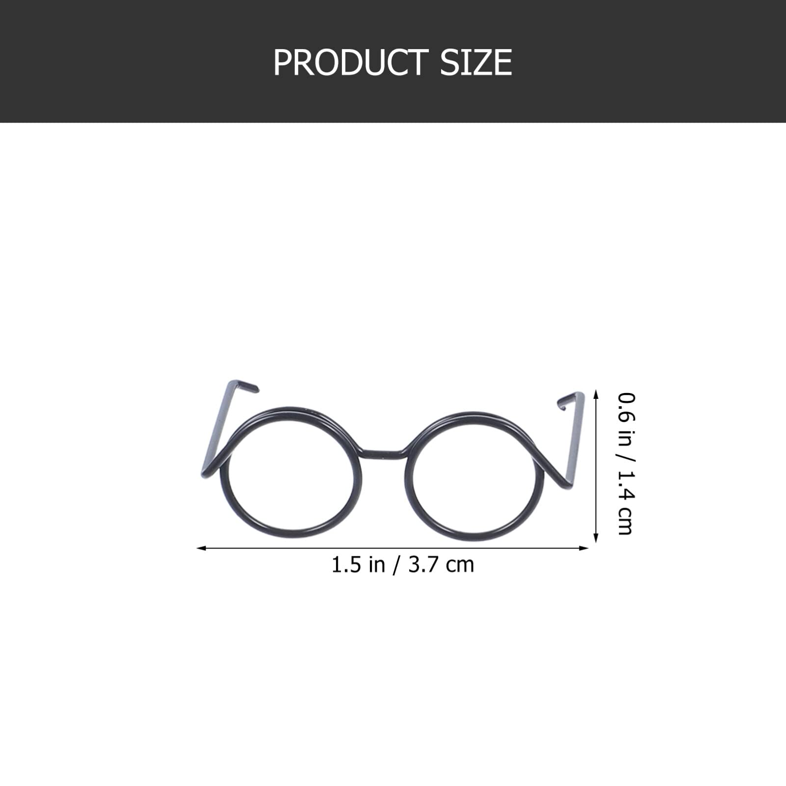 TOYANDONA 20Pcs Mini Doll Glasses: Toy Miniature Glasses Doll No Lenses Eyeglasses 3.7CM Toy Eyeglasses For Cosplay Fancy Dress Posing Props Party Glasses Costume Accessories Halloween - Image 3