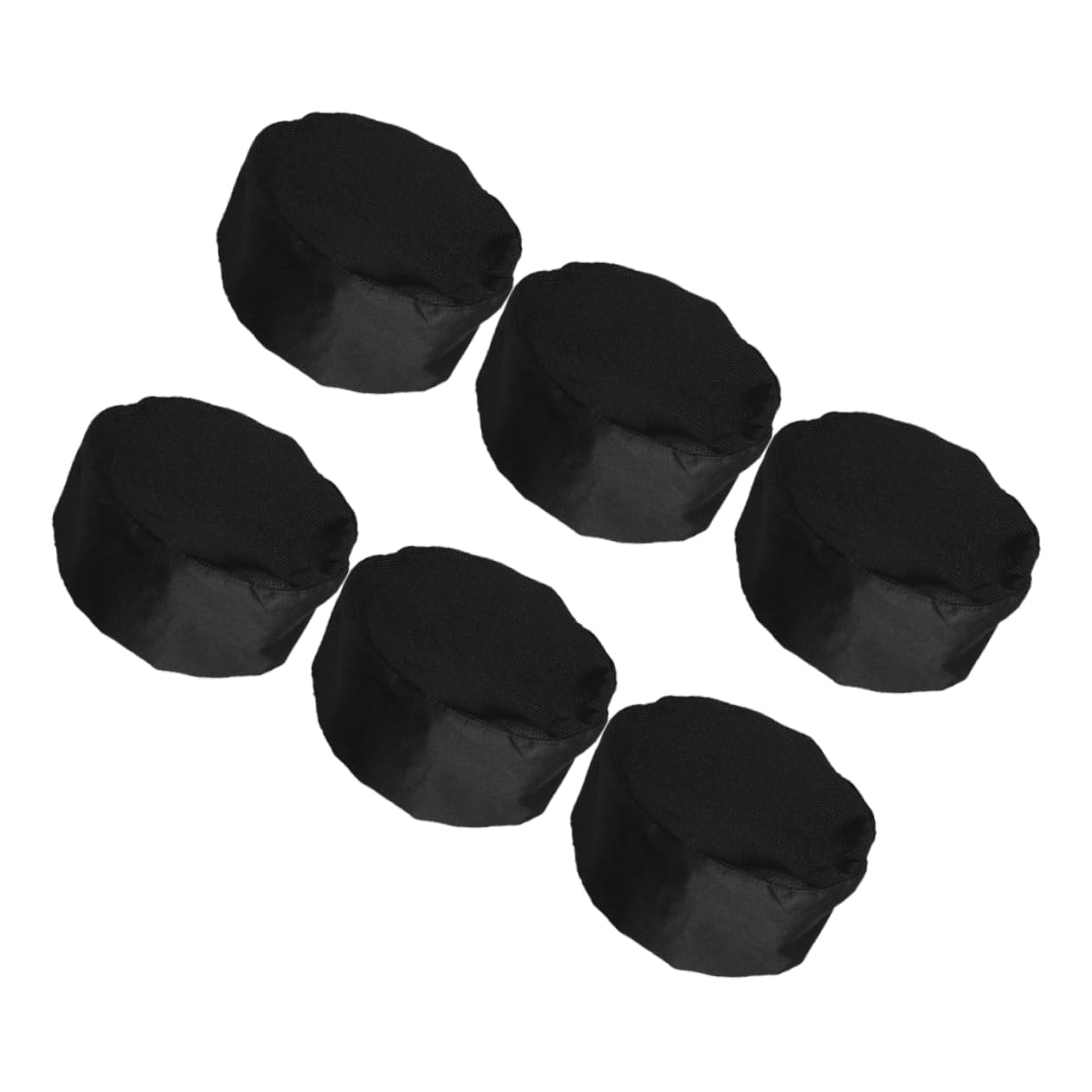 Healeved 6pcs Adjustable Chef Hats with Mesh Cooking Caps for Men Women Reliable Fit Easy to Clean for Catering Baking and Kitchen Service Black