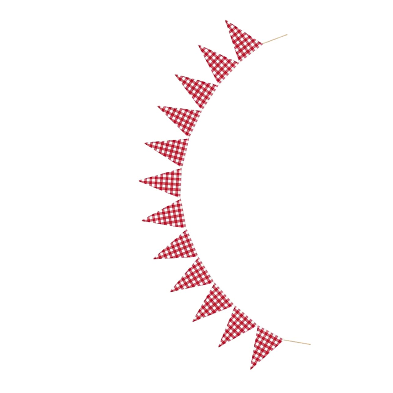 Yardwe 3piezas Banderín Decorativo De Cuadros Rojos y Para Fiestas Cumpleaños y Decoraciones Navideñas