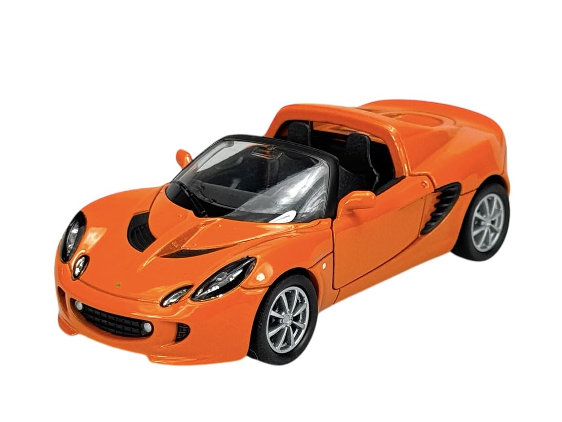 Welly Model Car Compatible with 2003 Lotus Elise 111s Orange Approx. 1/34-1/39 Metal Model Car Die Cast New in Box 42335