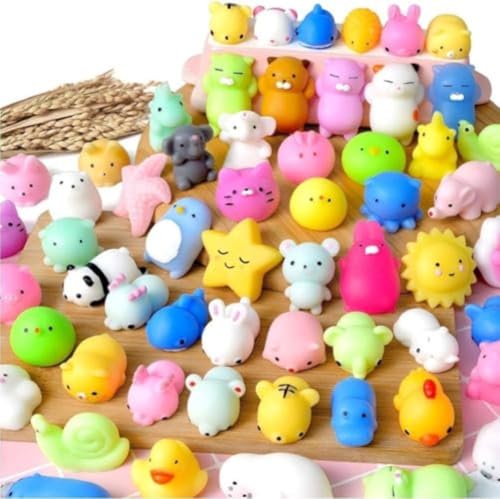 RoastMeスクイーズセット おもちゃ そわそわおもちゃセット ストレス解消用品 スプーン 動物 かわいい 喧嘩 面白い 人気 展示会 抽選会賞品 こどもの日 子供用 100個入り (100PCS) (ランダムに50個送る)