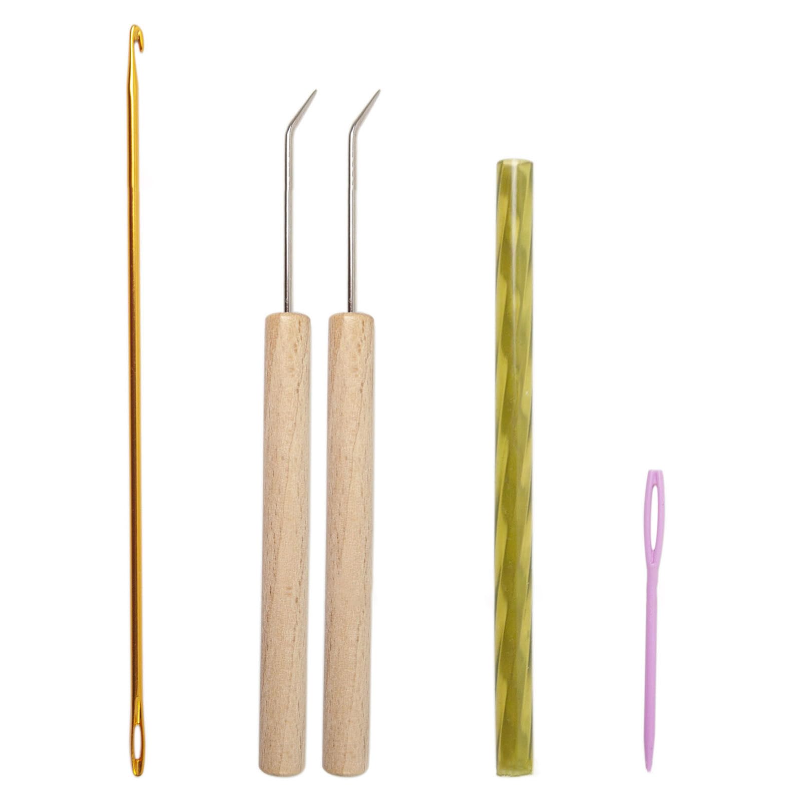 Kalttoy Tools Kits, Knitting Hooks Aluminum Crochet Hook Needle Sewing Needle and Tube for Craft Time Saving